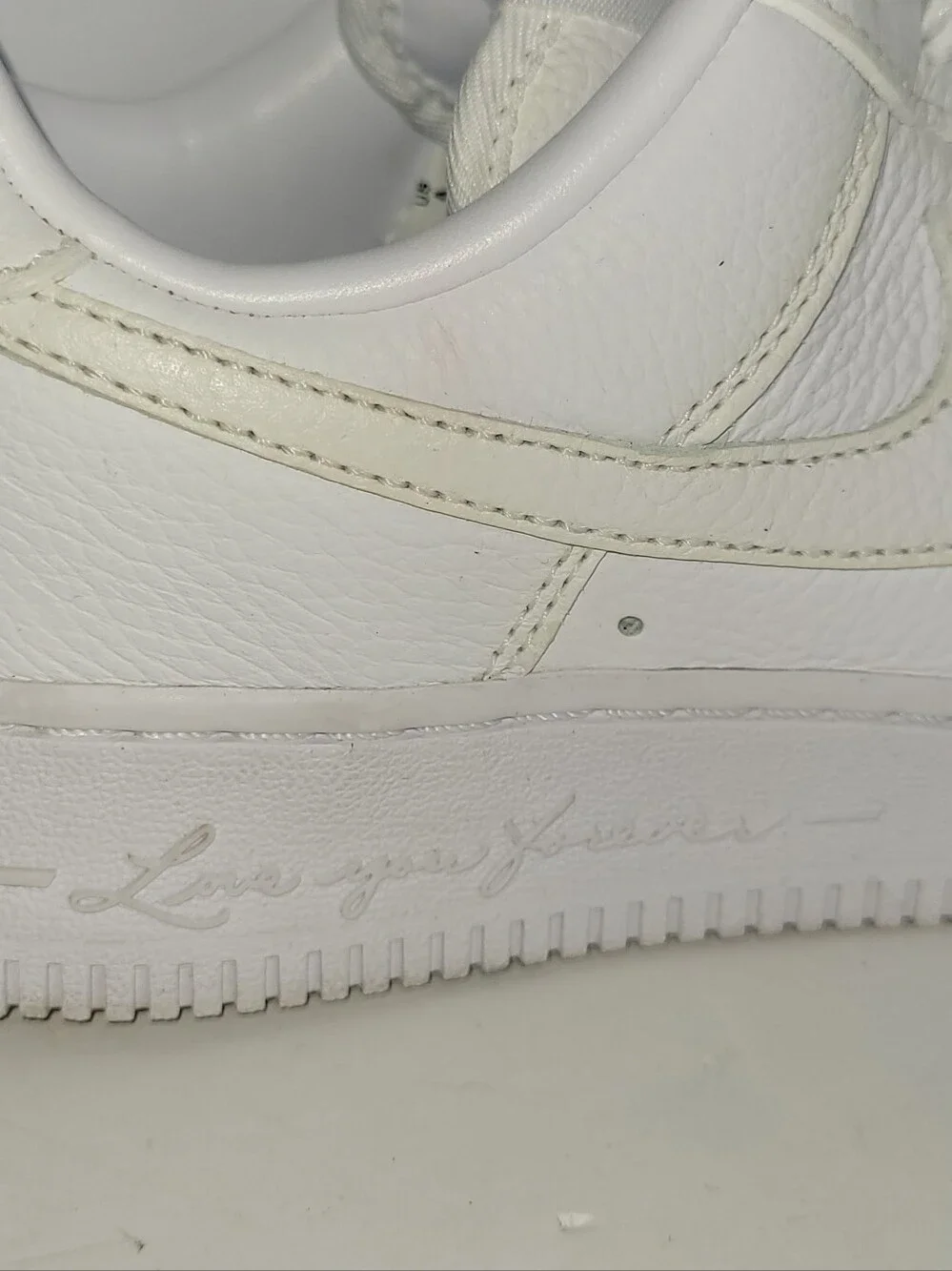 Nike Air Force 1 Low x Nocta Size 4 Kids White Leather Low-Top Sneakers